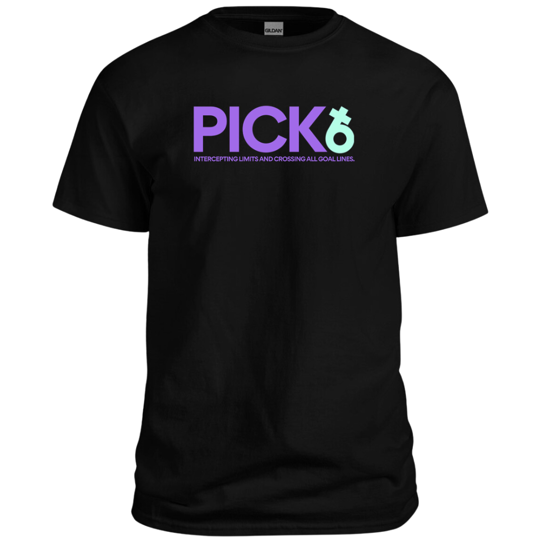 PICK6 Signature Slogan T-Shirt