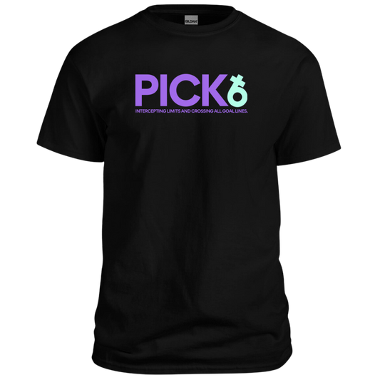 PICK6 Signature Slogan T-Shirt