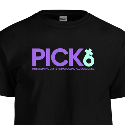 PICK6 Signature Slogan T-Shirt